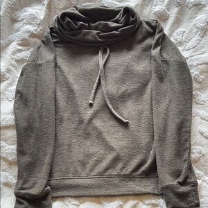 Maurices Gray Cowl Neck Sweatshirt